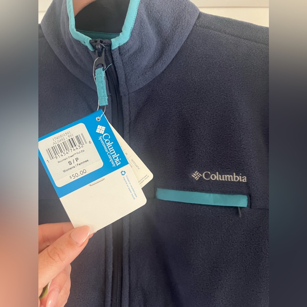 NWT Columbia Zip Up Fleece Size Small - Picture 4 of 5